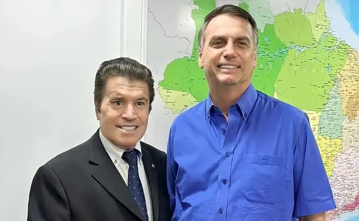 Victório Galli e Jair Bolsonaro
