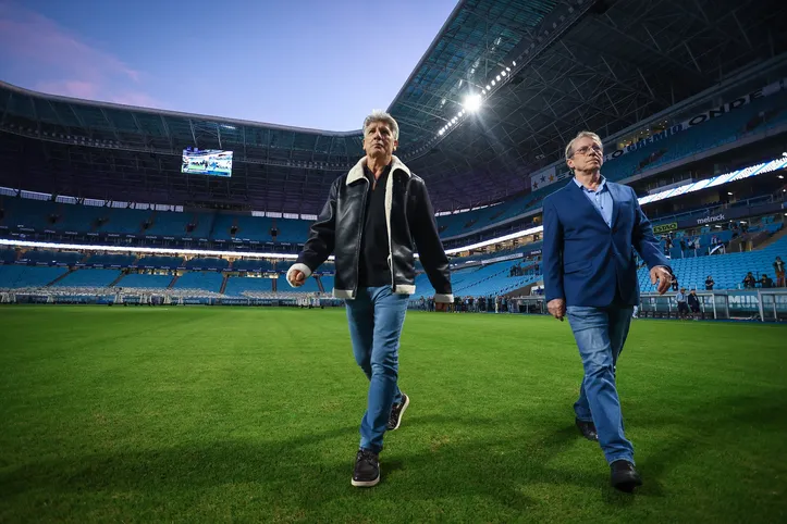 Renato Gaúcho na Arena do Grêmio