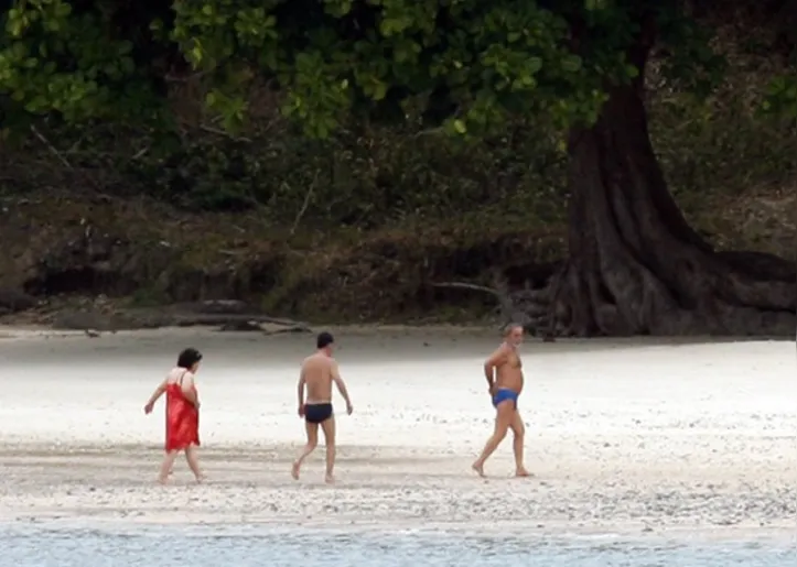 Presidente Lula na Praia de Inema em 2010