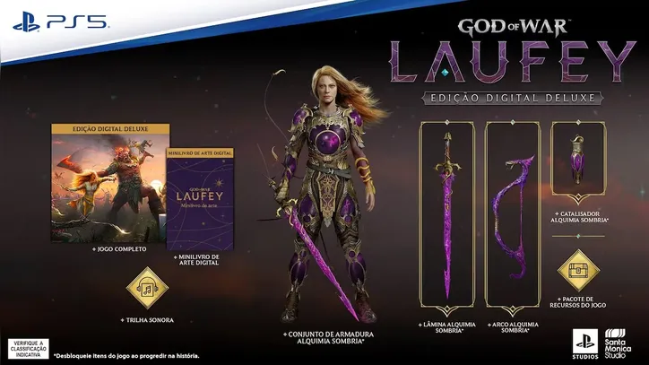 Pacote de pré-venda da edição Deluxe do God of War Laufey