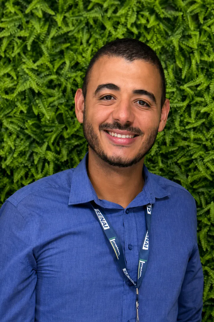 Coordenador técnico de cursos do Senai Sul, Eric Rafael da Silva Portela