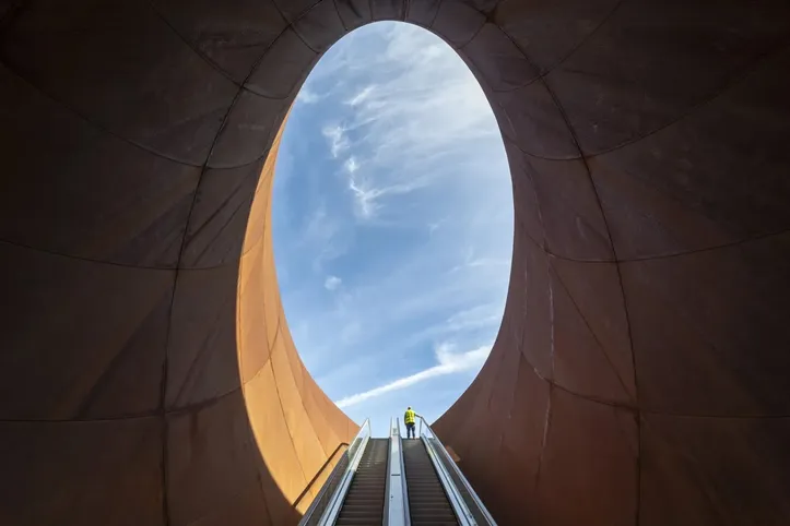 Estação Monte Sant’Angelo, no metrô de Nápoles, na Itália
