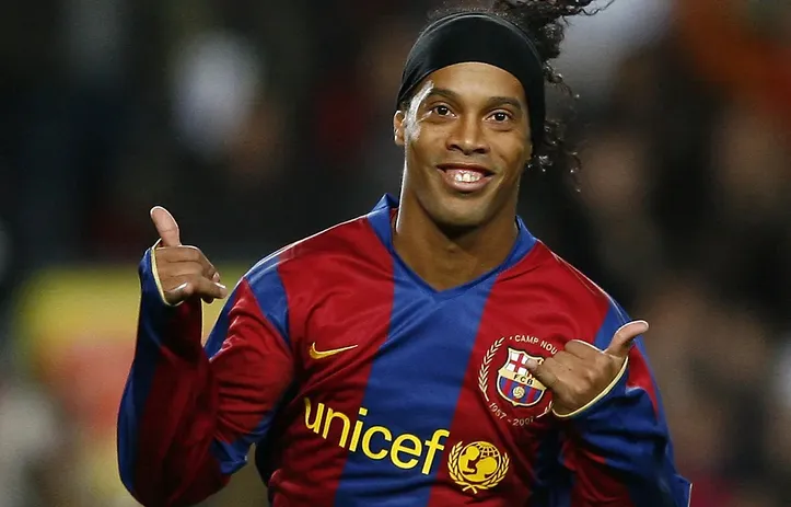 Ronaldinho pelo Barcelona