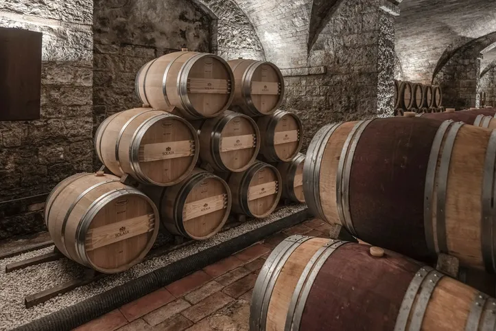Barris de vinho da vinícola Marchesi Antinori