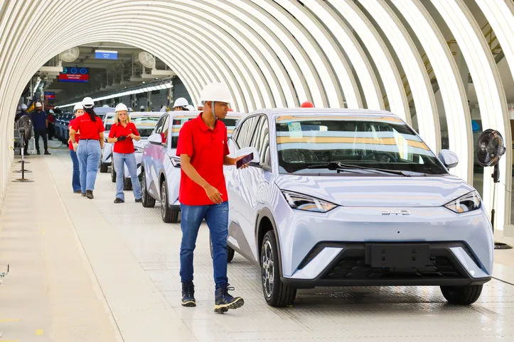 Registro da fábrica da BYD em Camaçari