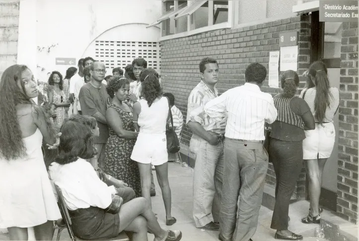 Matrícula no Campus da Lapa da Unversidade Católica do Salvador em 1996
