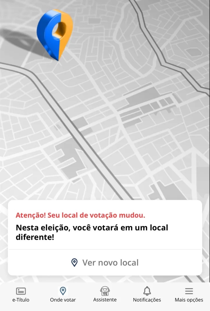 Local de votação pode mudar