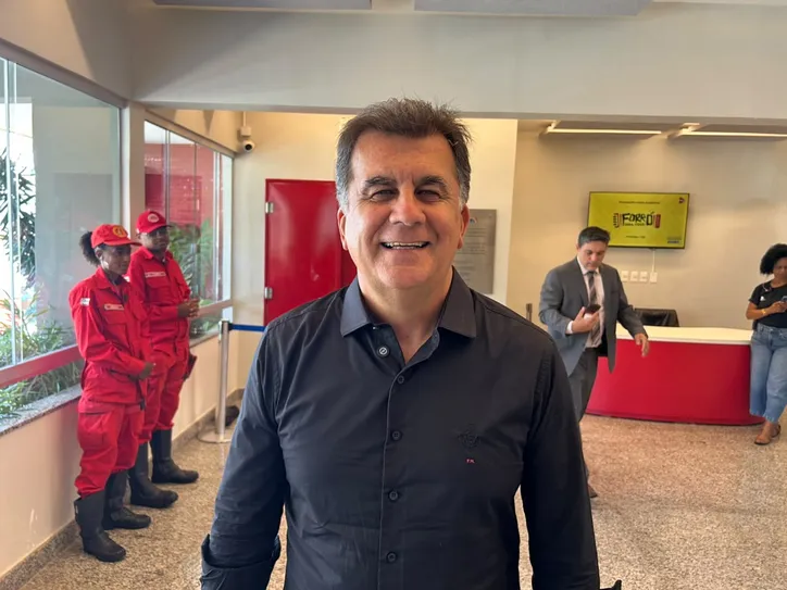 Fábio Mota durante o Conselho Técnico do Campeonato Baiano