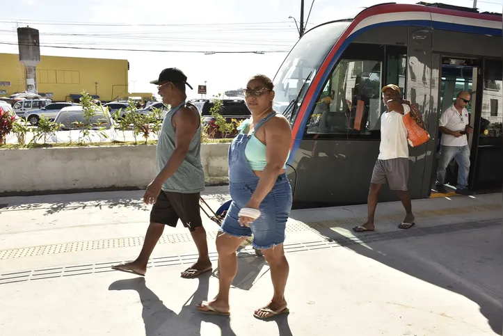 VLT no caminho para estação São Joaquim