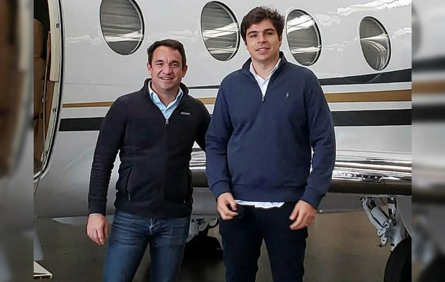 Tiago Tosto e Guilherme Mello, diretores da Abaeté Aviação