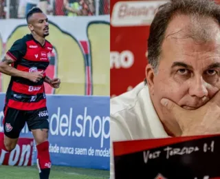 Lateral ex-Vitória 'pega ar' e cobra bicho atrasado: "Direito meu"