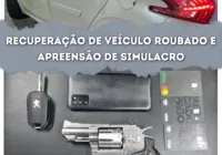 PM recupera veículo roubado na AV. 29 de março