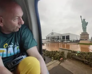 Helicópteros de Luciano Hang auxiliam em resgate no RS