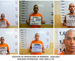 Seis dos sete detentos que fugiram de presídio são identificados
