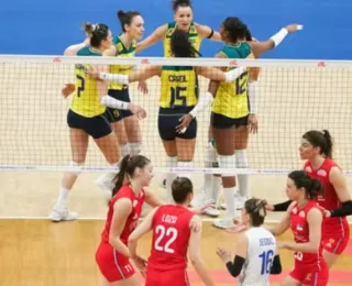 Brasil vence a Sérvia por 3 sets a 0 e segue 100% na Liga das Nações