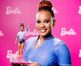 Em busca do segundo ouro olímpico, Rebeca Andrade "vira" Barbie